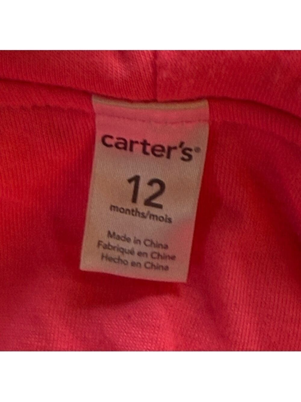 Carter's Pink and Green Bodysuit with Hood - Picture 10 of 11